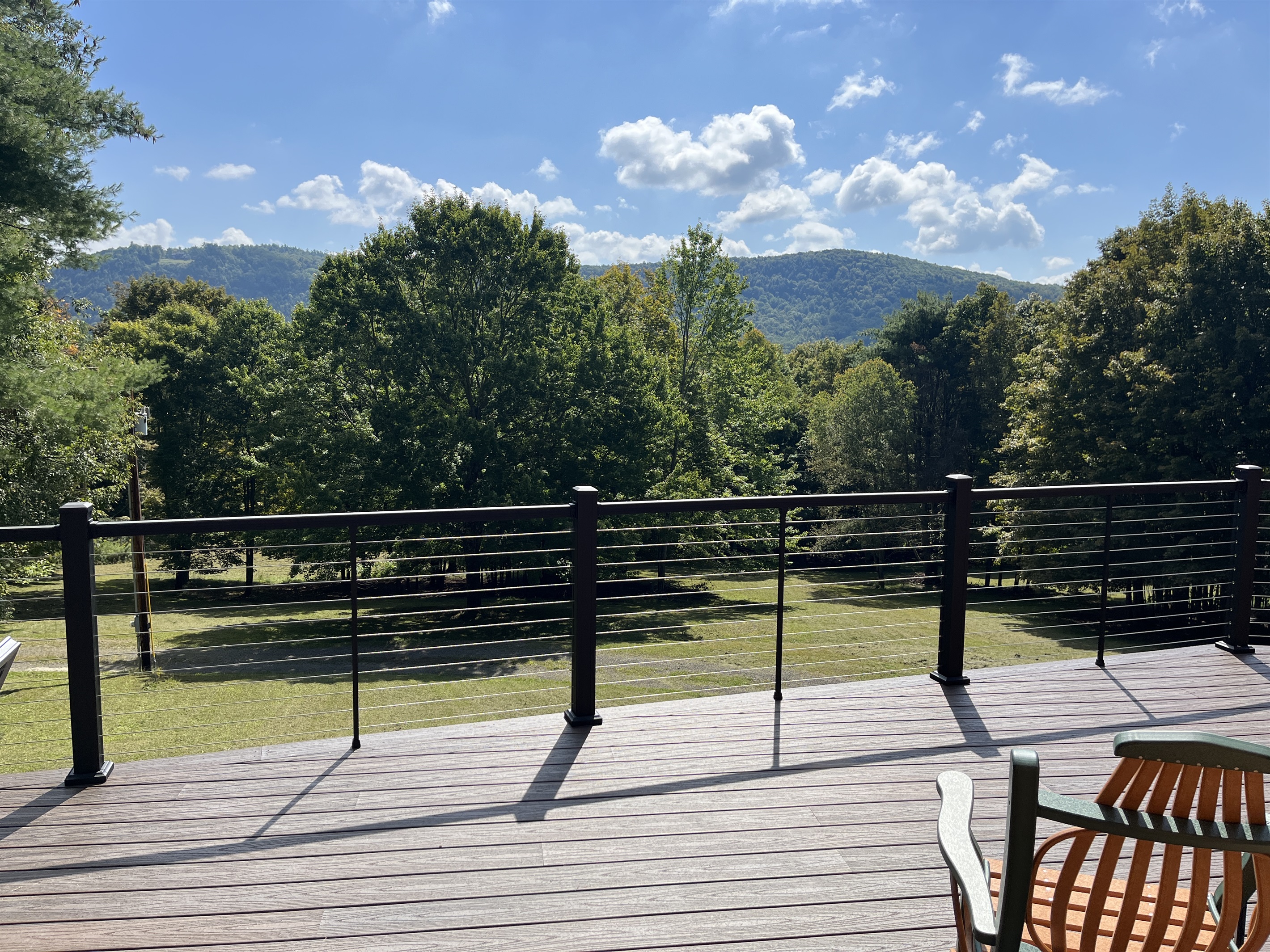 View from the nearly 800sq ft deck