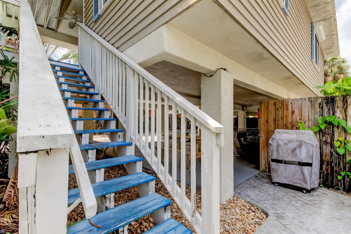 Stairway to house