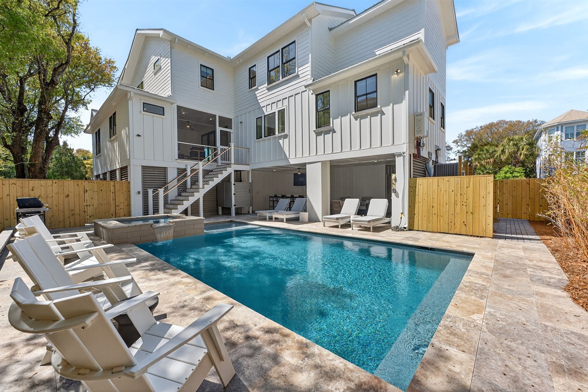 Pool | On Beach Time | 6 30th Ave, Isle of Palms, SC | IOP Escapes