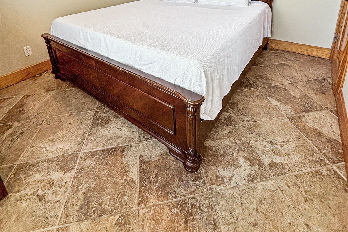 Side A bedroom 1 offers a king bed