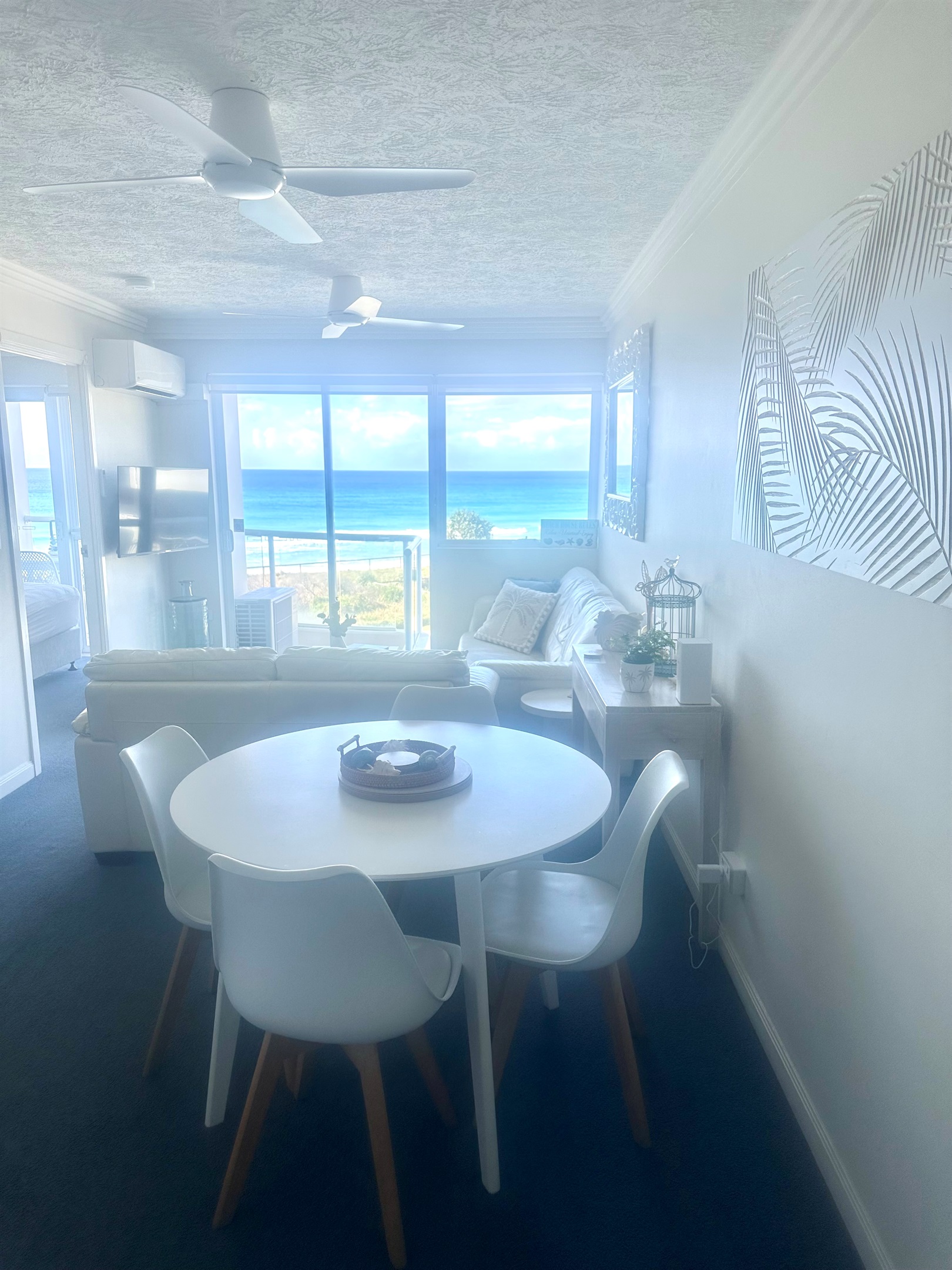 Spacious Dining/Living Area with Beach Views