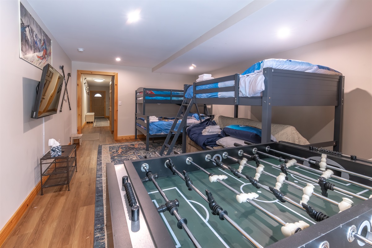 Enjoy a game of Foosball in the room!