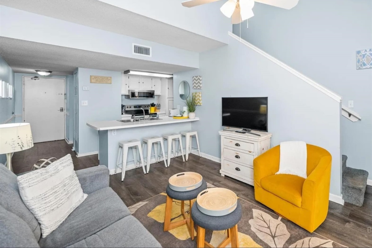Kitchen and Living Room