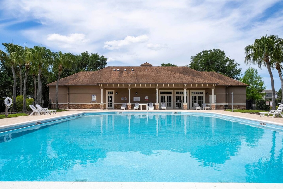 Large resort-style pool at the clubhouse just minutes from your door.