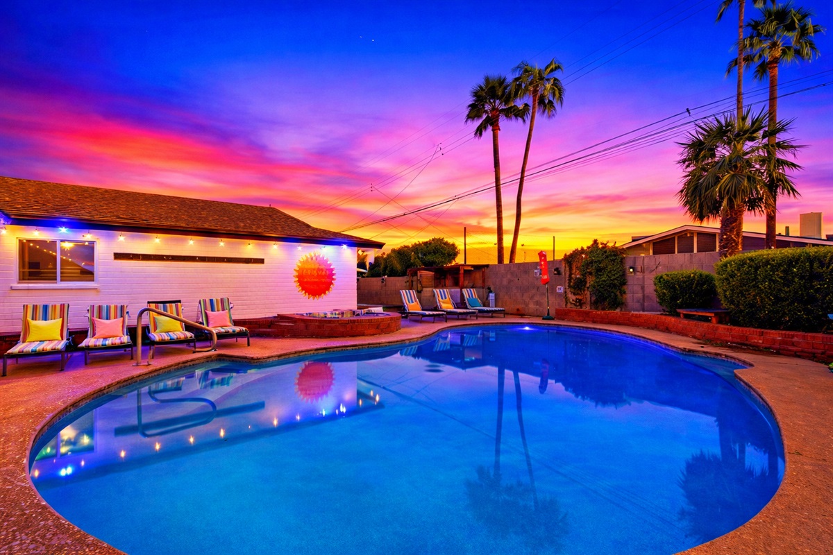 Enjoy An Evening Dip While You Take In An Arizona Sunset