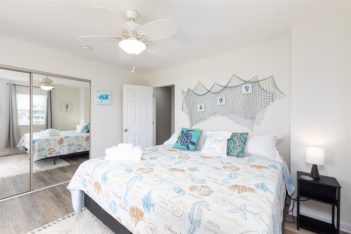 King-size master bedroom, perfect for a peaceful retreat.