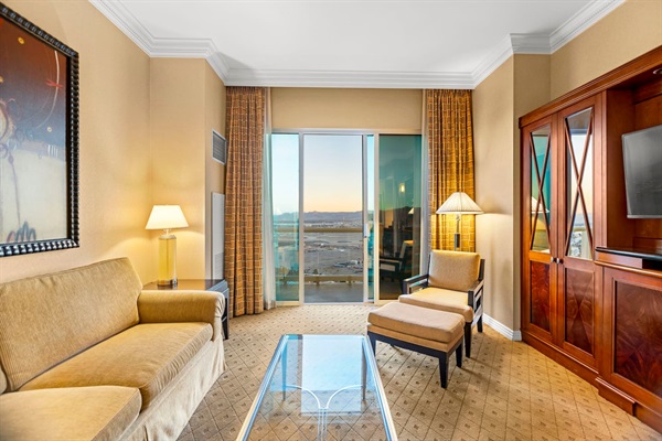 View toward the balcony