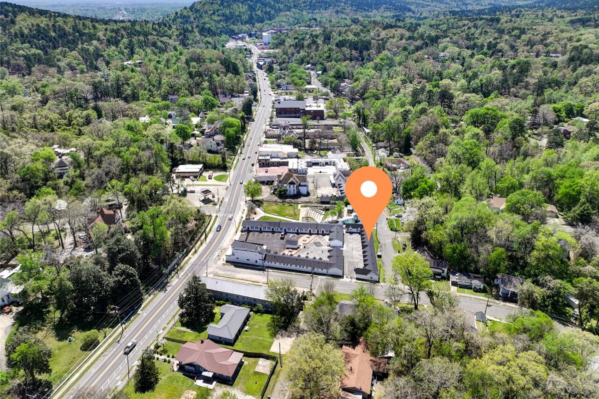 aerial view of property