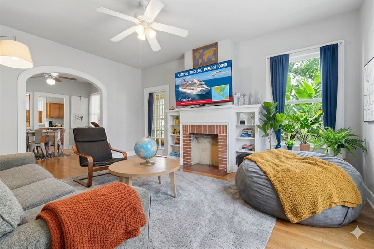 Find your joy on The Heavenly  couch for morning coffee and stories.