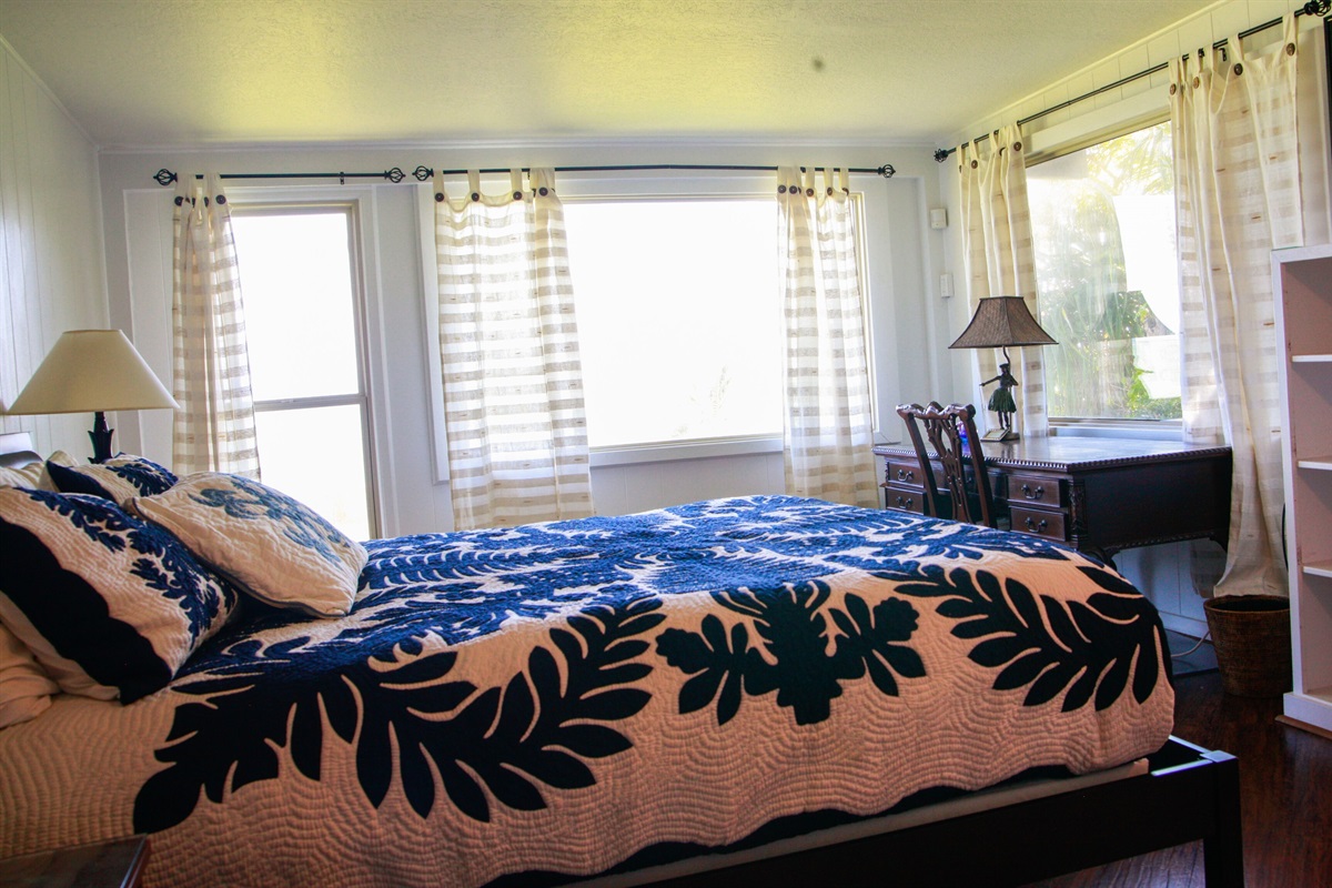 Bedroom 3 with king bed and a space if you need to work