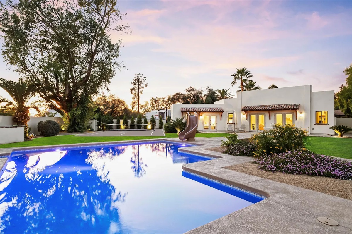 Welcome to your own private backyard 
oasis!