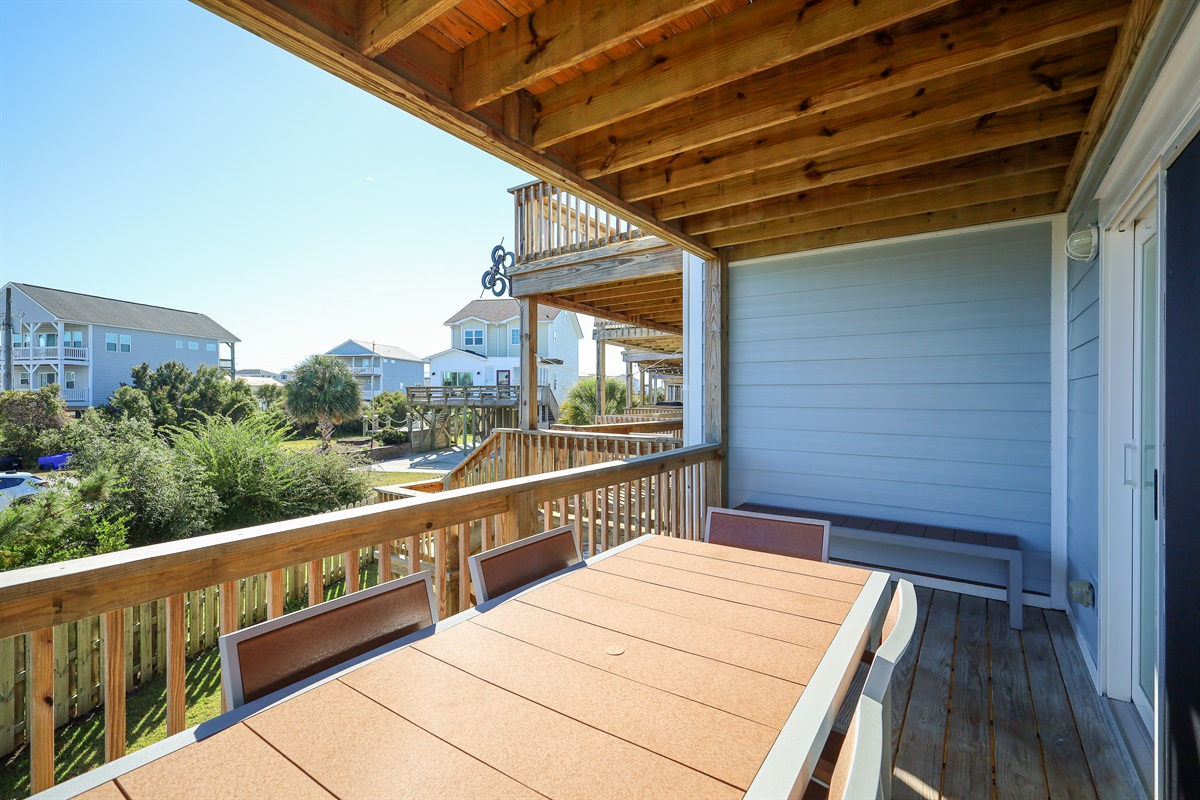 Enjoy the fresh air from the comfortable 1st floor deck