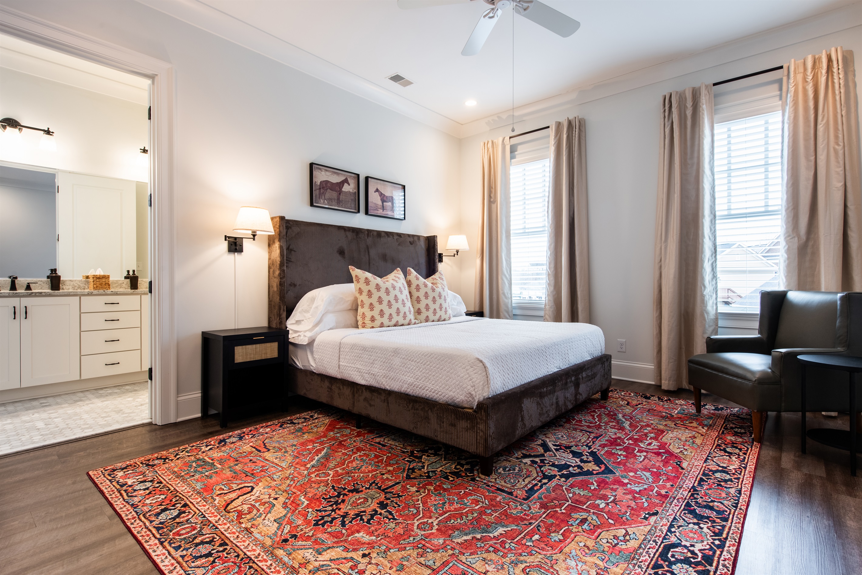 Clean and spacious room perfect for relaxing after a busy day.