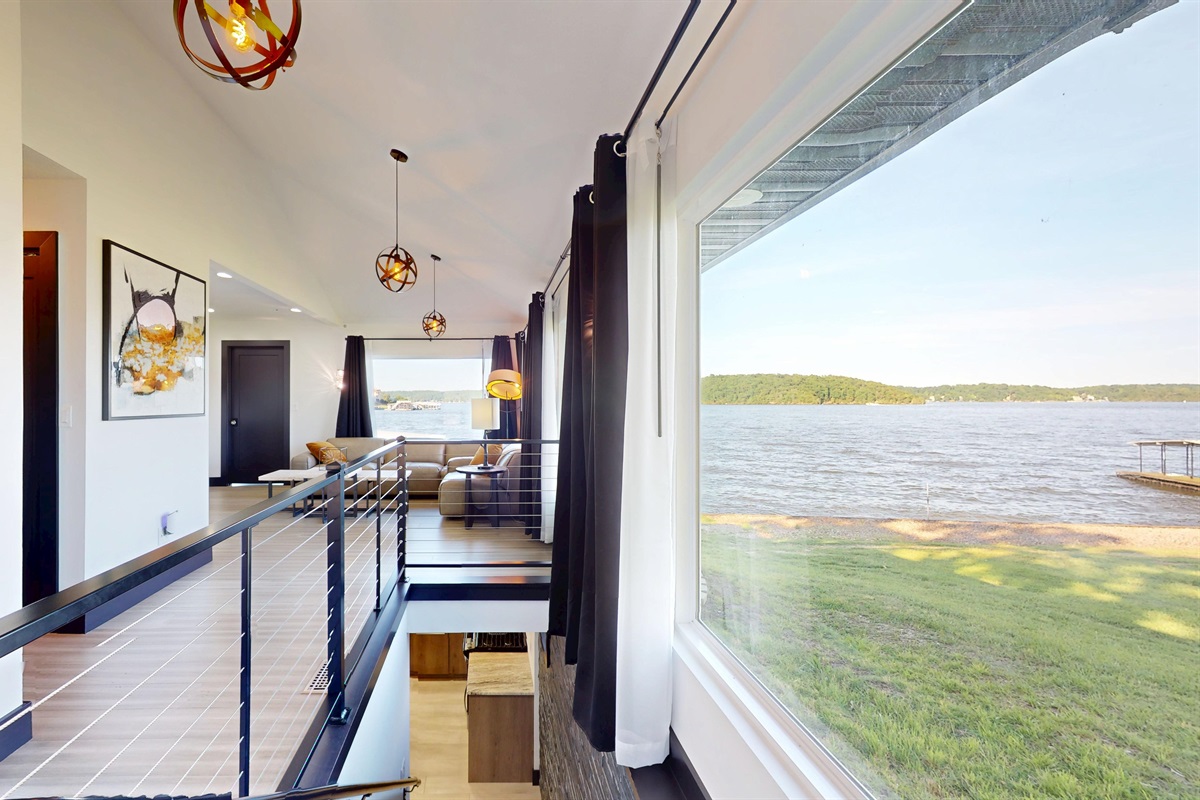 Floor to ceiling windows with spectacular views of the Gravois Arm
