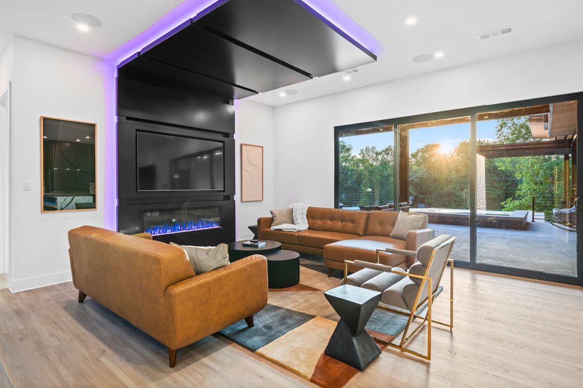 A perfect blend of comfort and elegance. This living room is designed for relaxation and enjoyment.