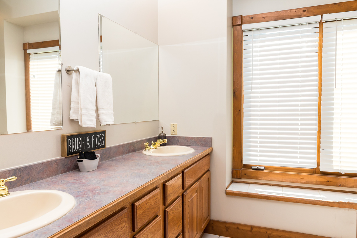 Primary Bathroom - with double vanity, shower, soaking tub