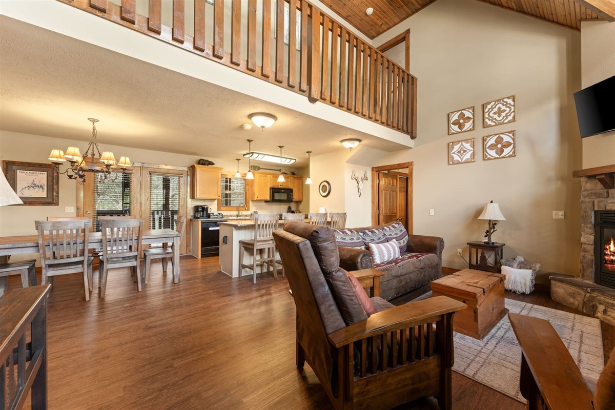 Bring everyone together without feeling crowded. The open living, dining and kitchen area makes it easy to cook, eat, laugh and spend time together.