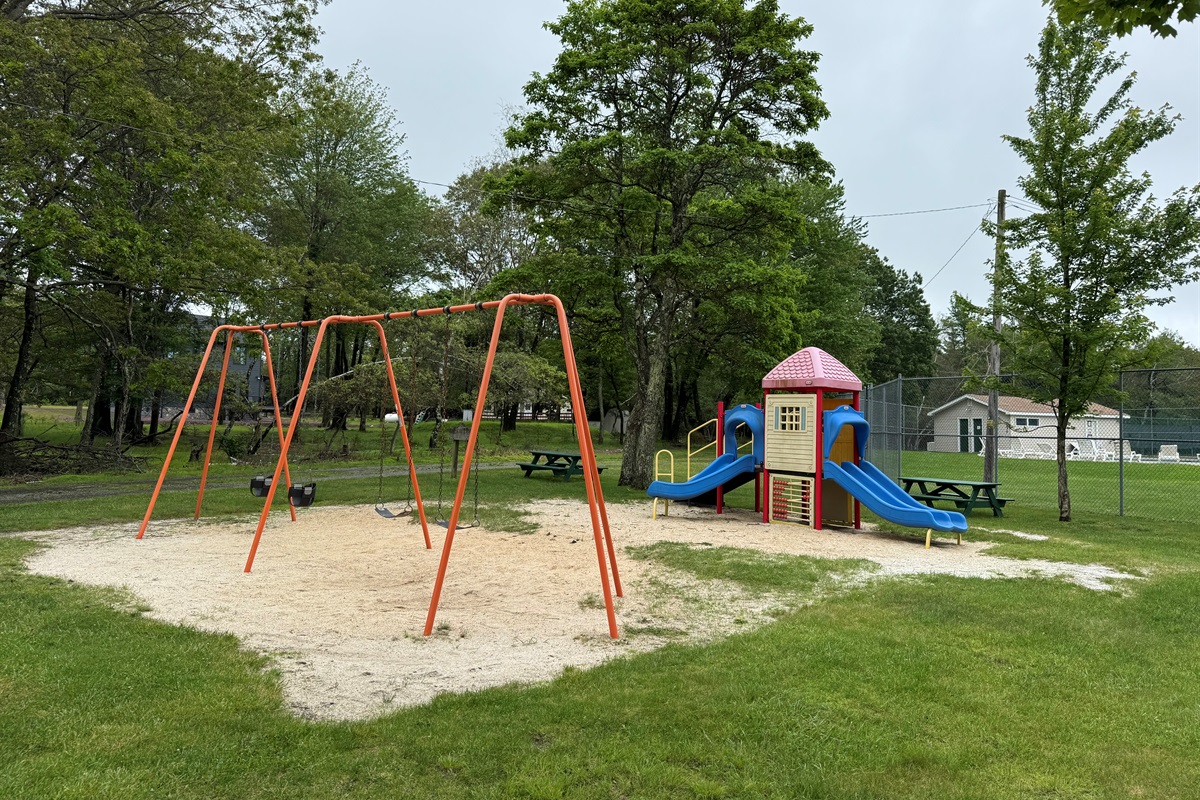 Playground by community pool