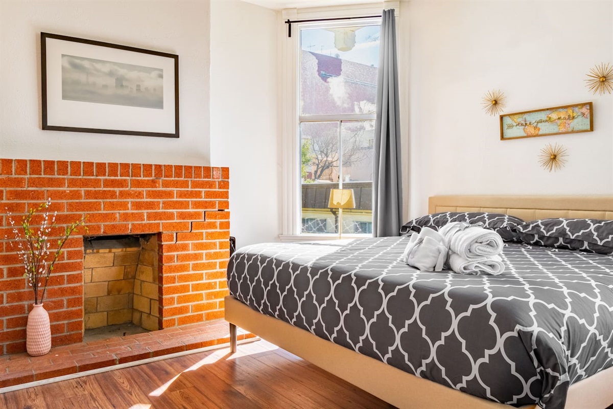 The fire place decorations to give you that coastal feel