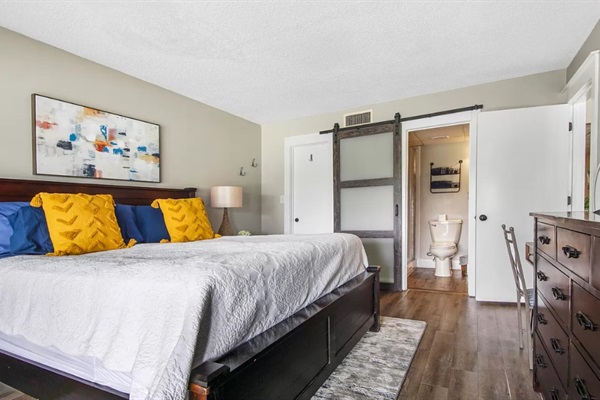 Main bedroom with king