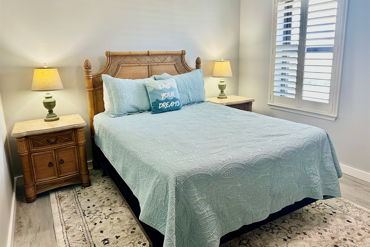 Bedroom #2 has a queen bed to enjoy!