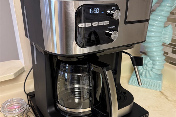 Coffee Station brewed K-cups and Espresso
