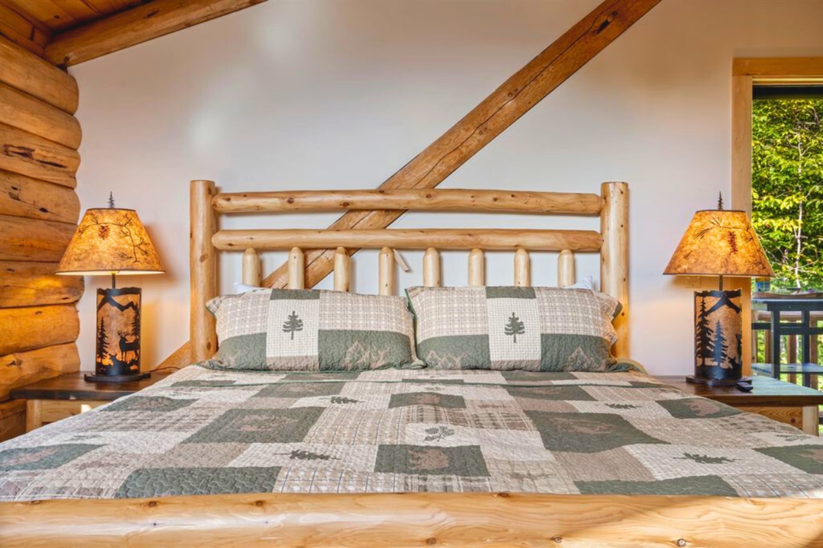 Relax in your master suite with spa-inspired luxury and mountain views.