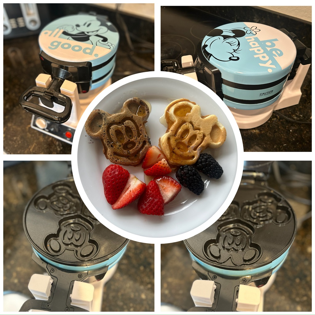 Mickey and Minnie waffle maker