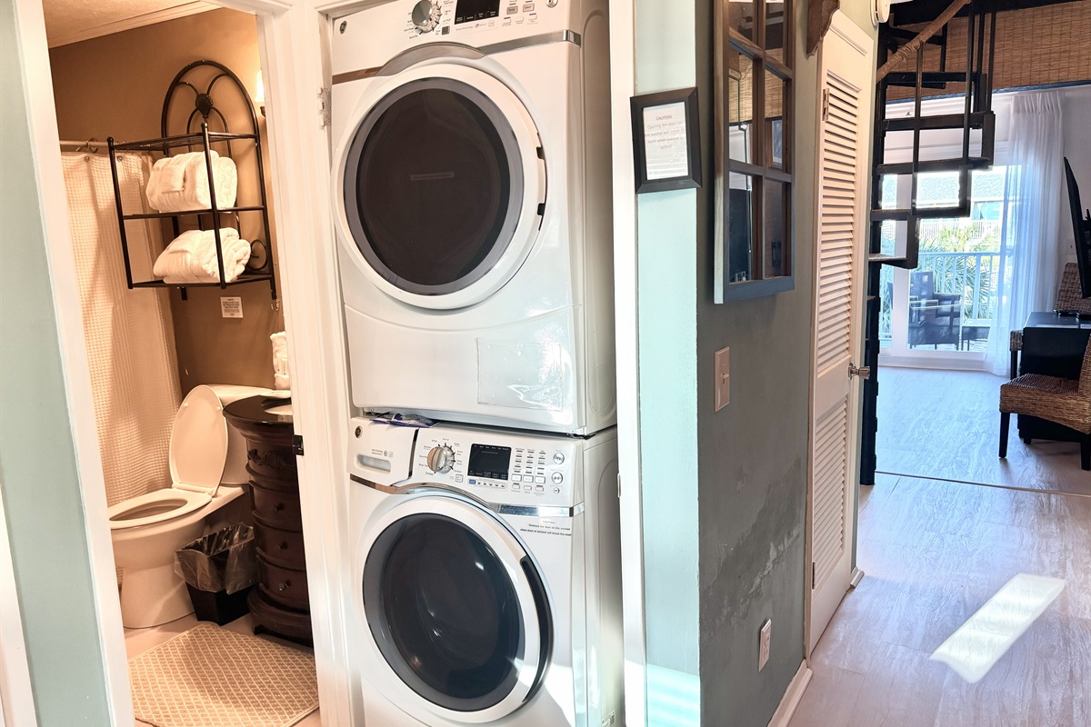 Washer and dryer in unit!