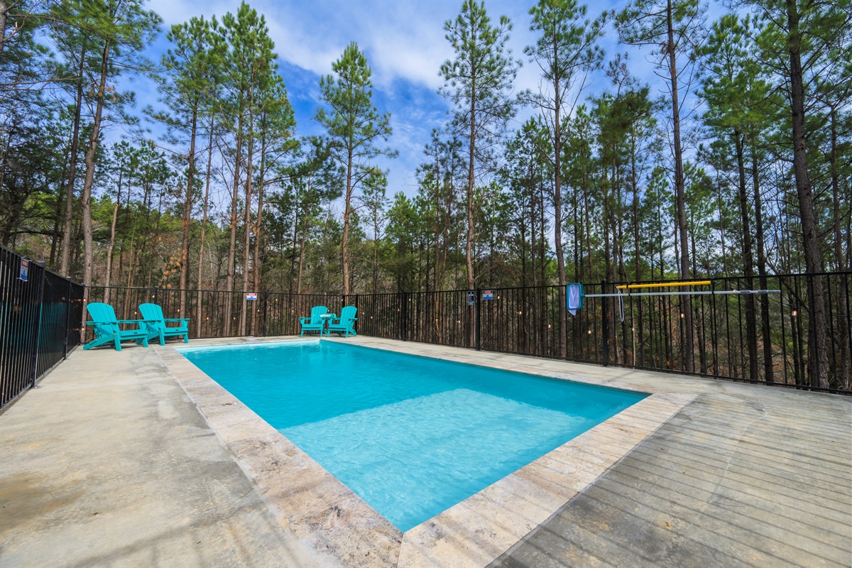 Swim with a forest backdrop and complete peace
