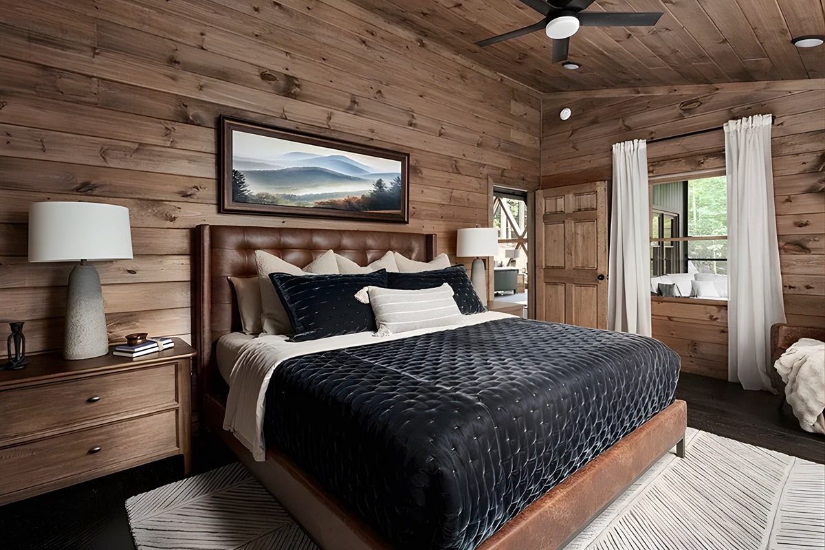 King suite, velvet textures, and earthy tones. A room that wraps you up in peace and morning-soft light.