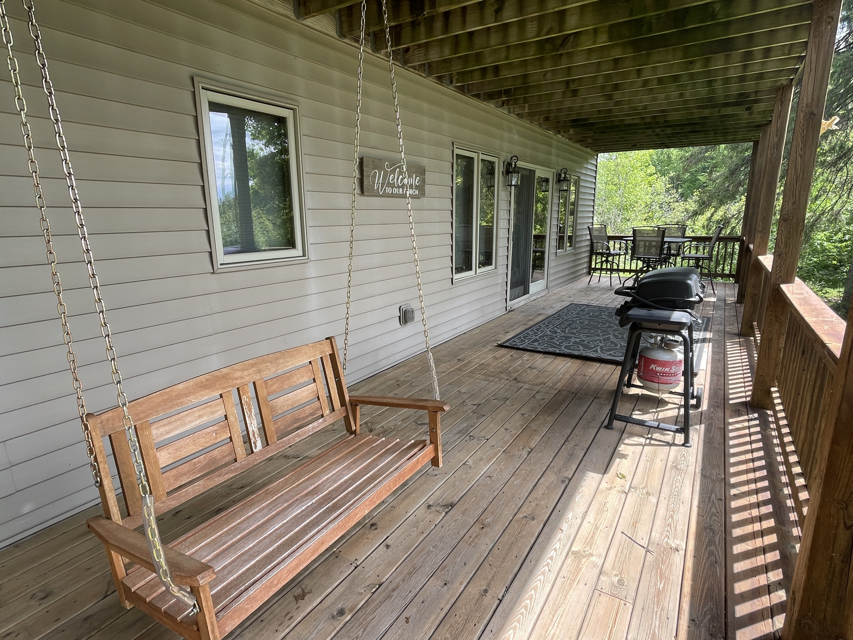 Balcony - Porch Swing & Grill