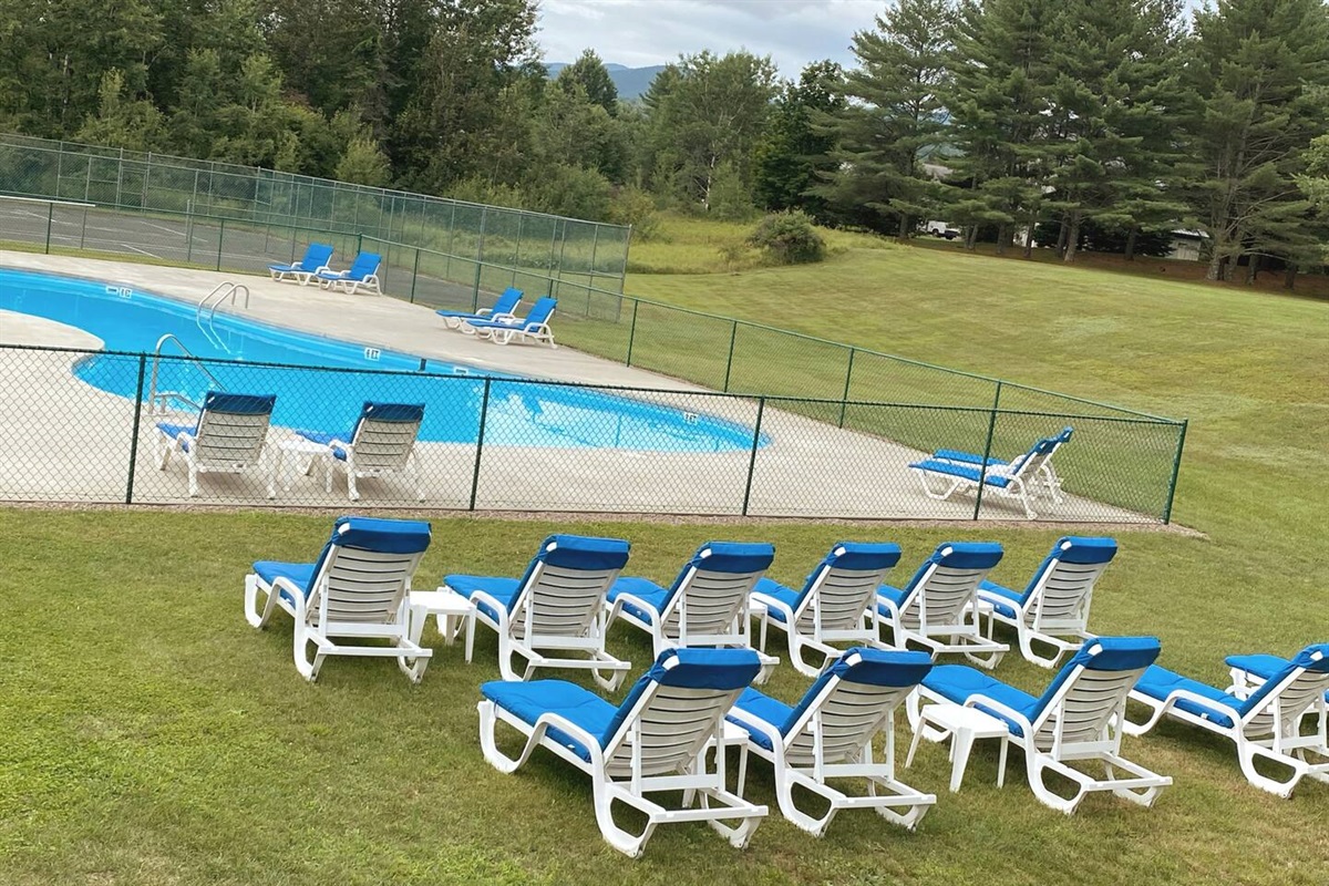 Grab a lounge chair near the outdoor pool!