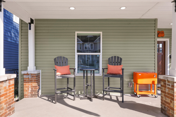 Chairs, high top table and cooler!