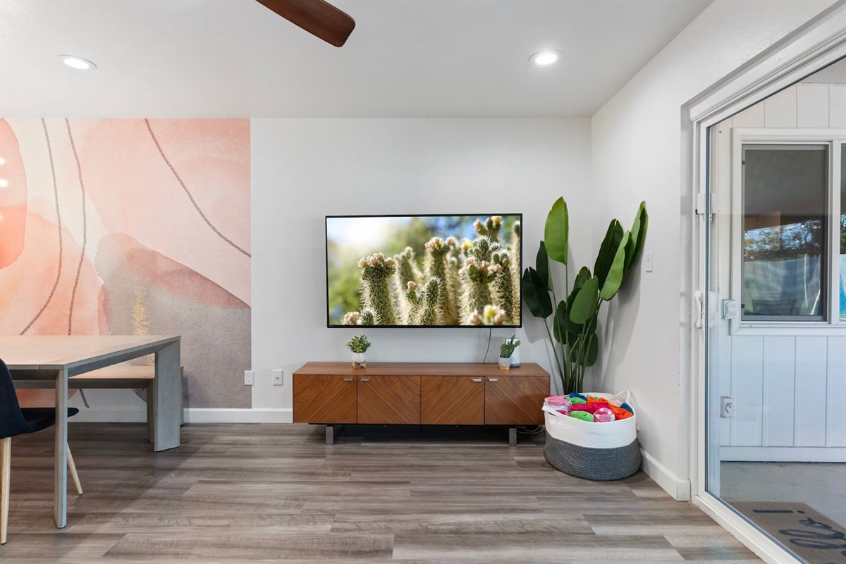 Whether you're streaming, socializing, or planning your next adventure, this modern setup is made for comfort and connection.


