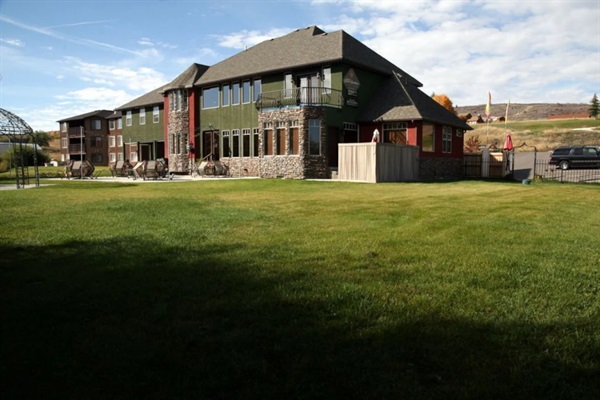 View from the backyard.