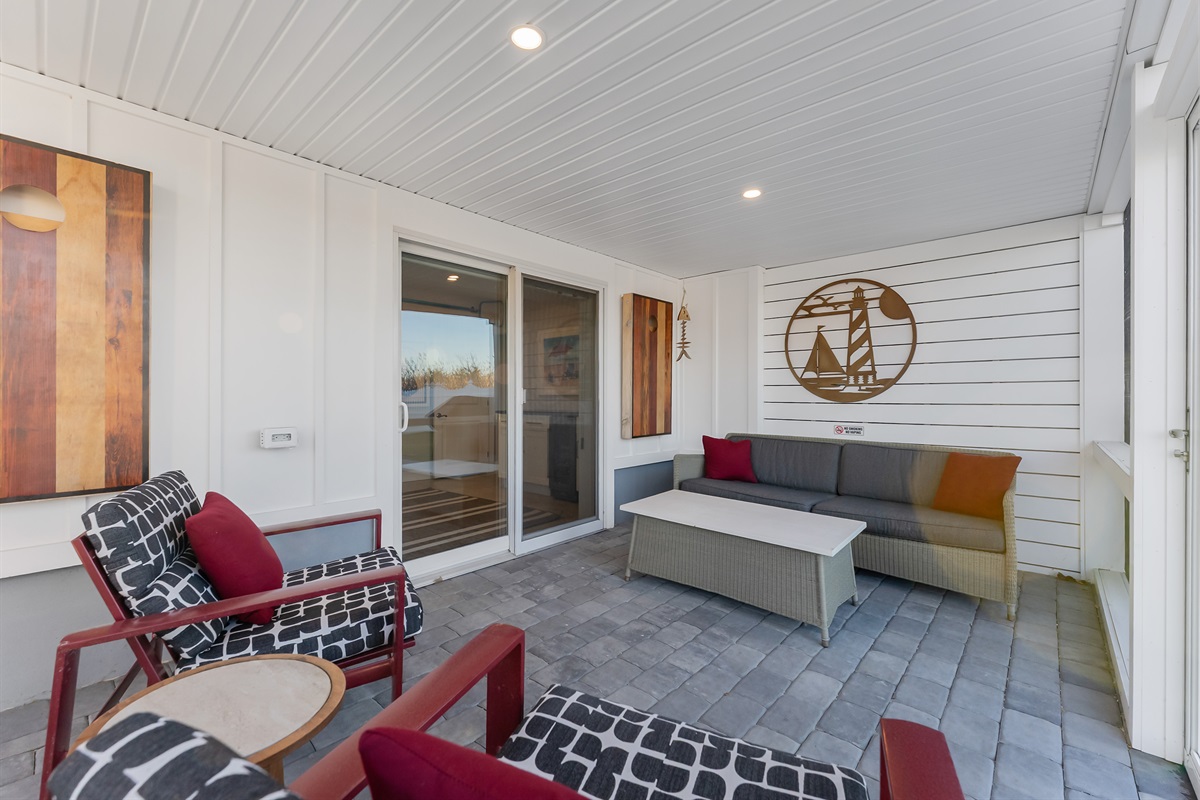 Large screened In Porch Off of Basement with Access to Pool Area