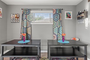 Share laughter and great food at the 8-seater dining table.