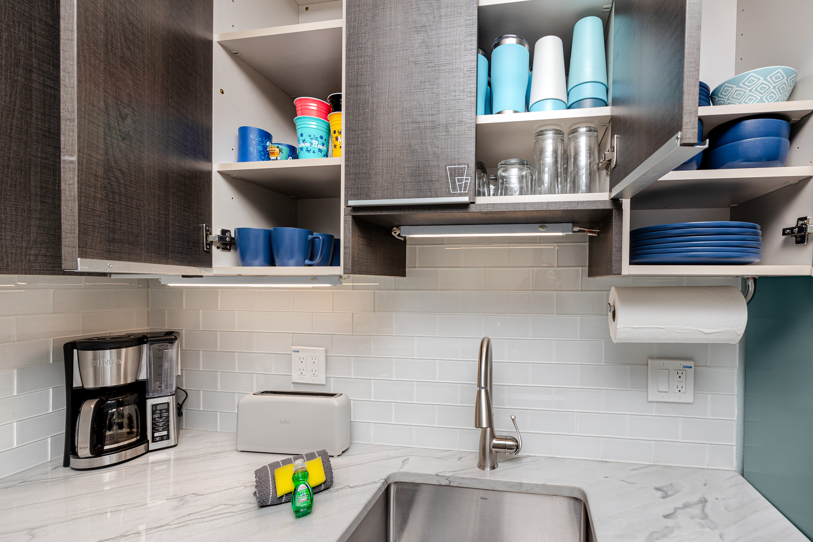 Fully stocked kitchen