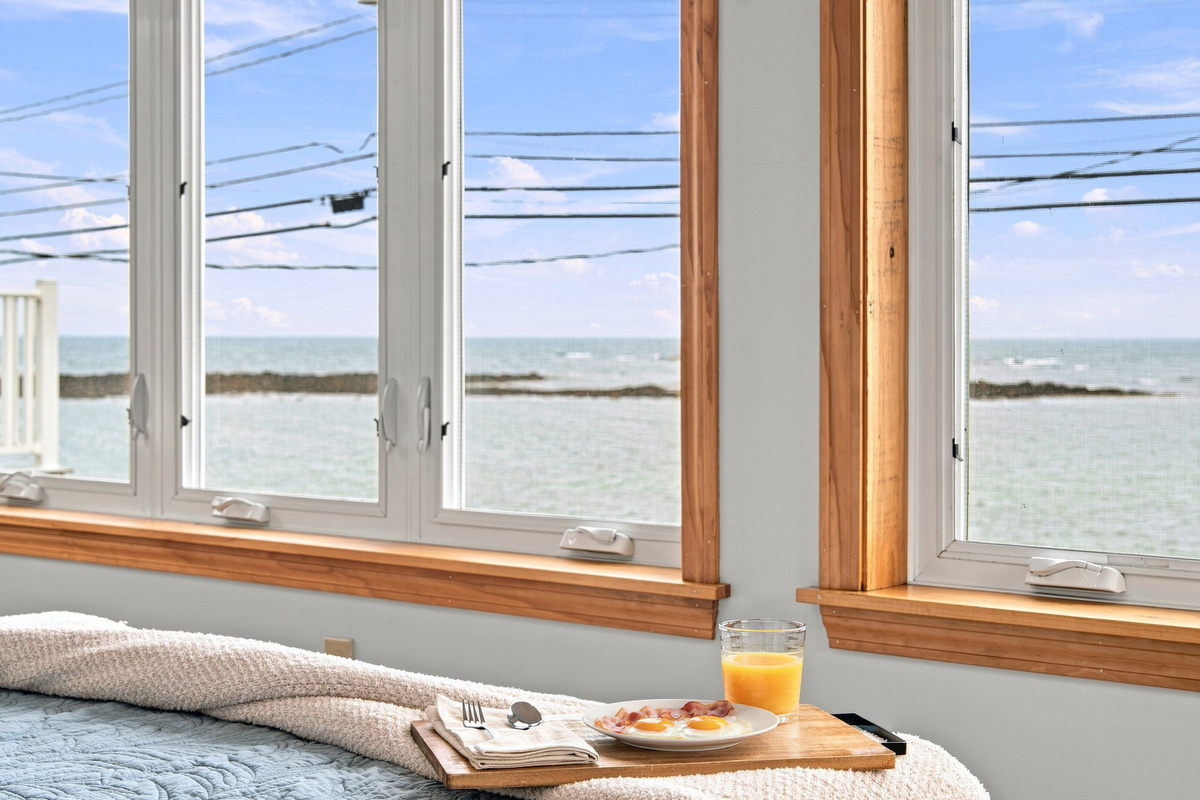 Wake up to stunning ocean views from the comfort of your bed.