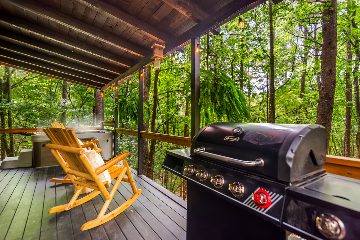 Grill for guest use