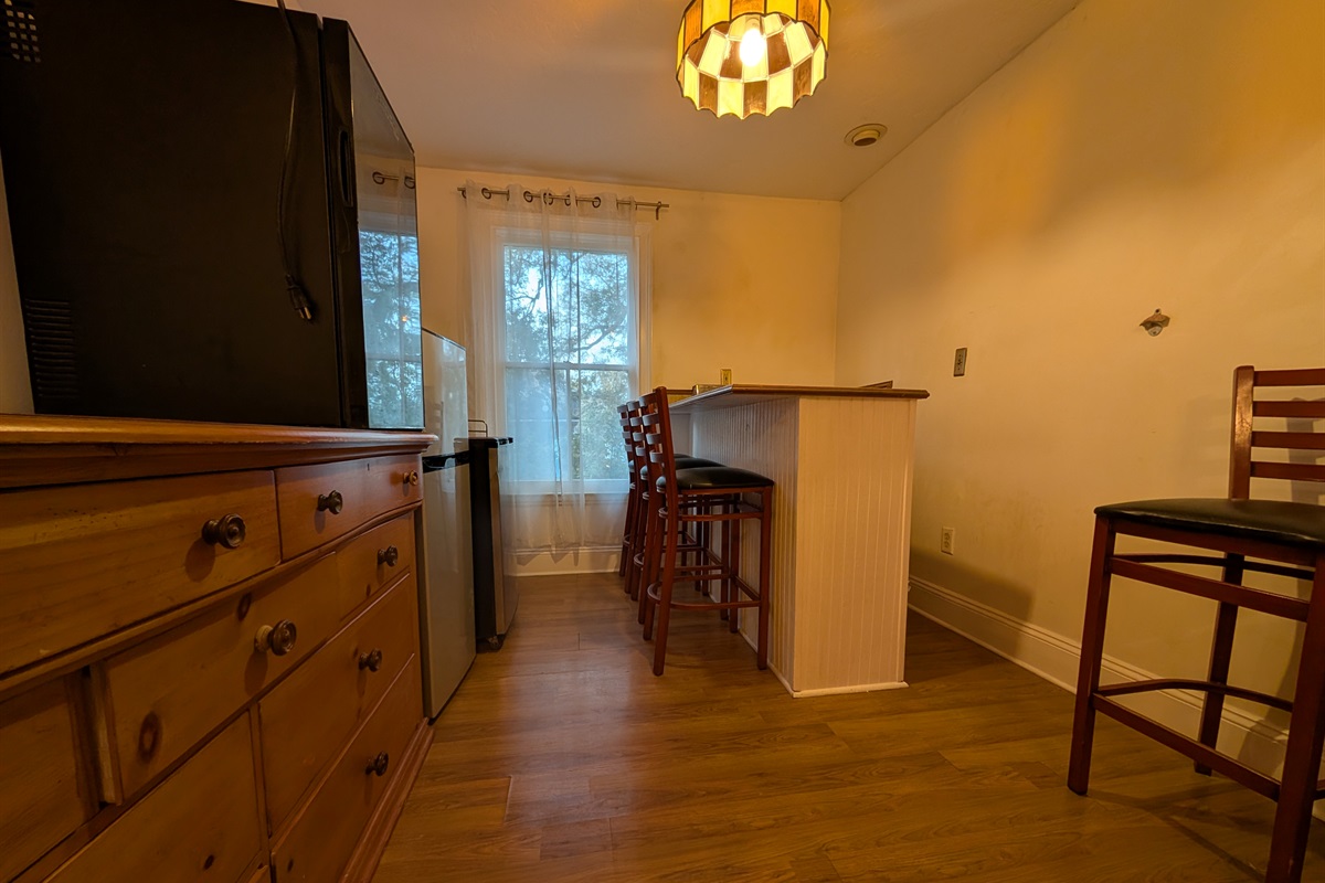 Upstairs bar with sitting area