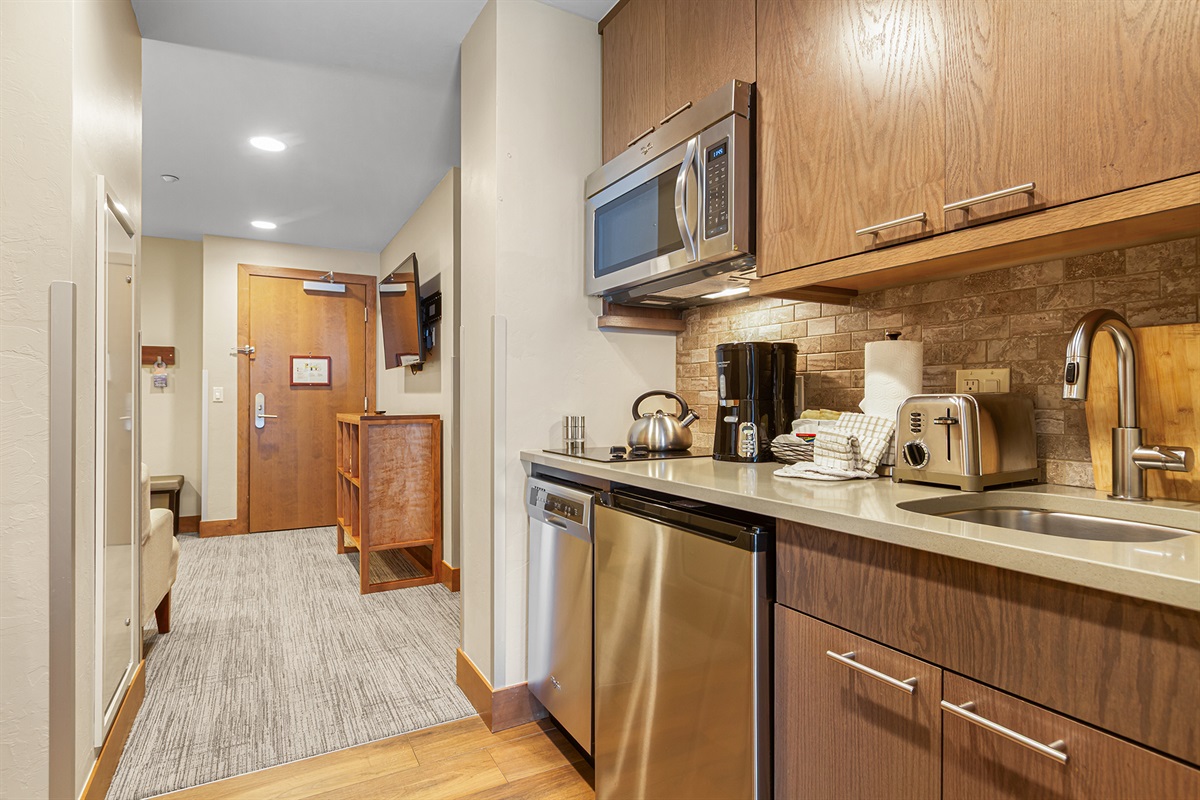 Lock-off kitchenette