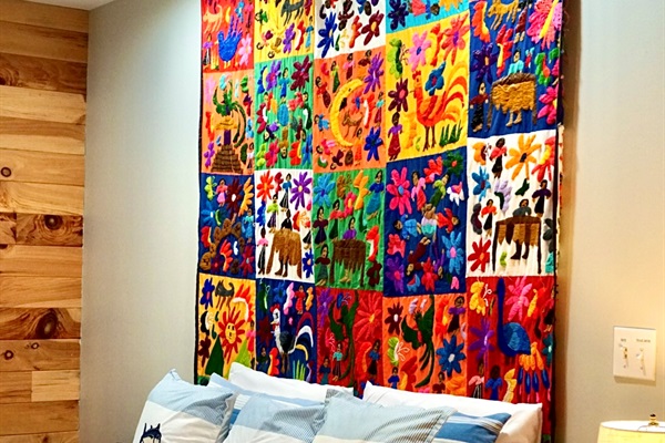 Bright space with artful decor, forest views, and plush furnishings await you!