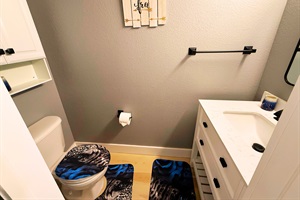 Convenient Half Bath – A stylish and easily accessible space for quick refreshes!