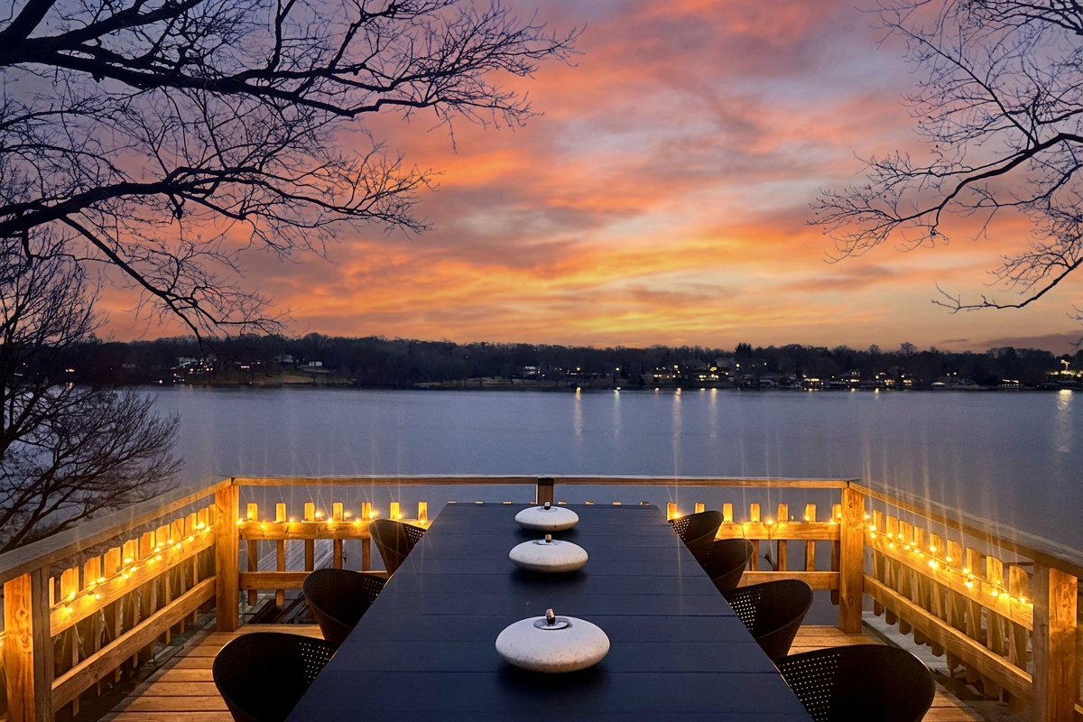 Elevated deck with spectacular views