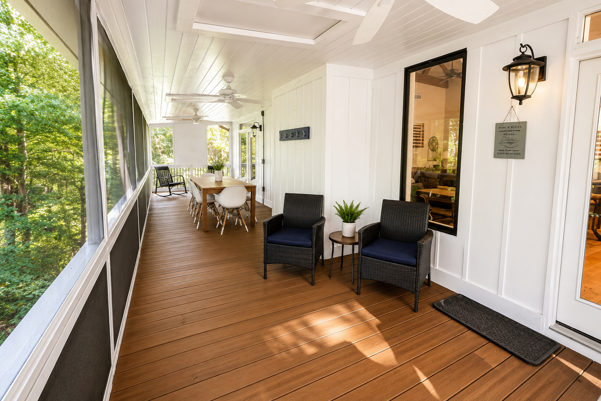 Enjoy the surroundings from the Back Porch!