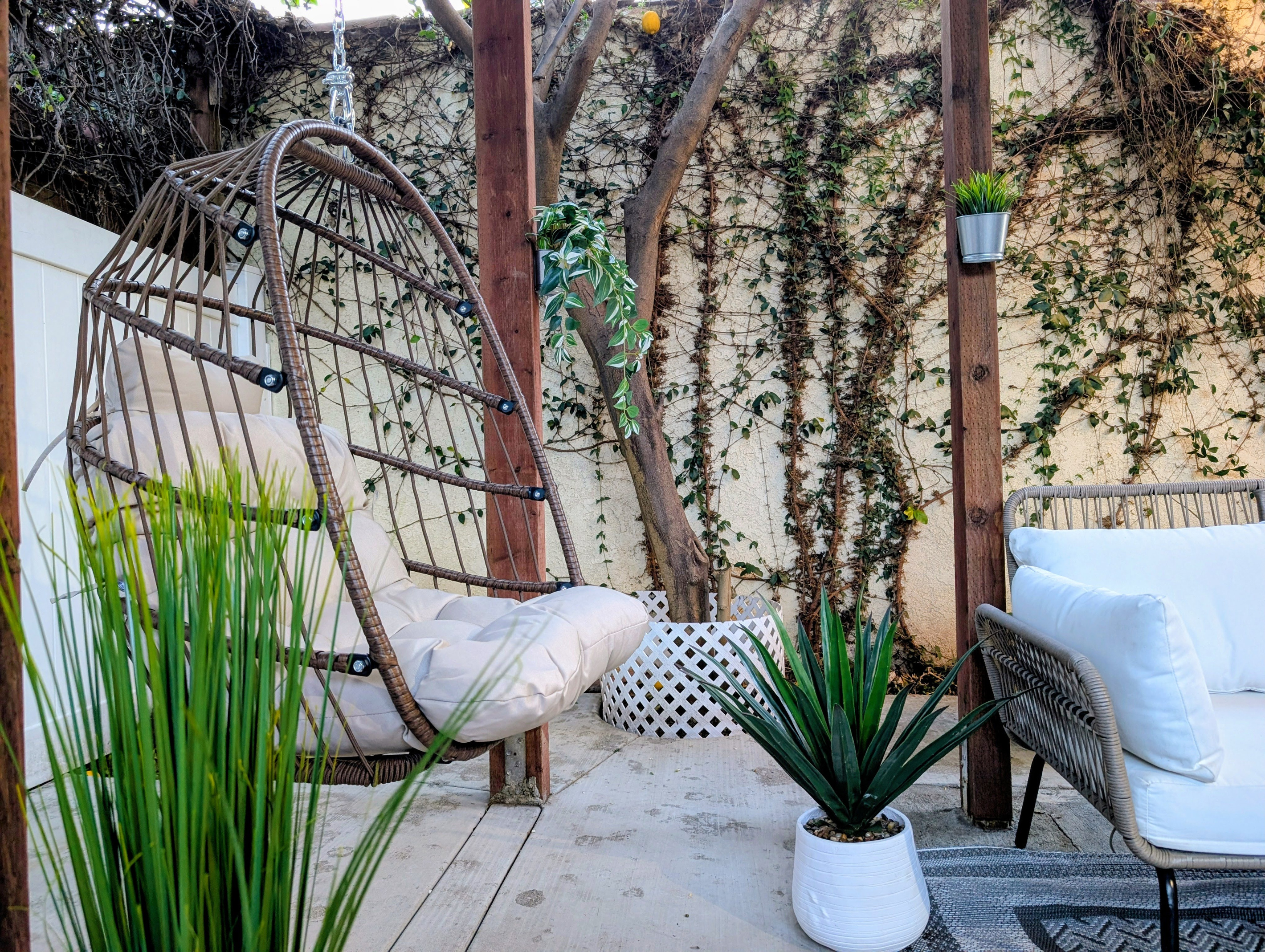 Peaceful outdoor lounge.