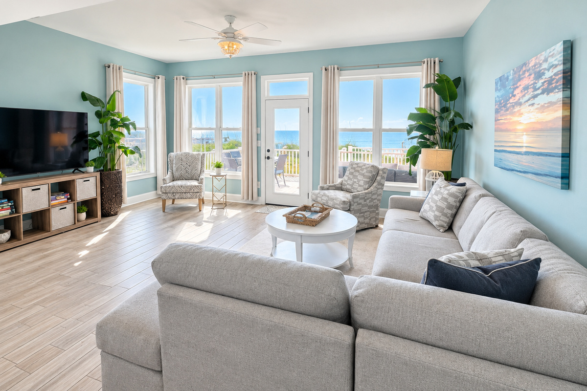 Oceanfront Living Room