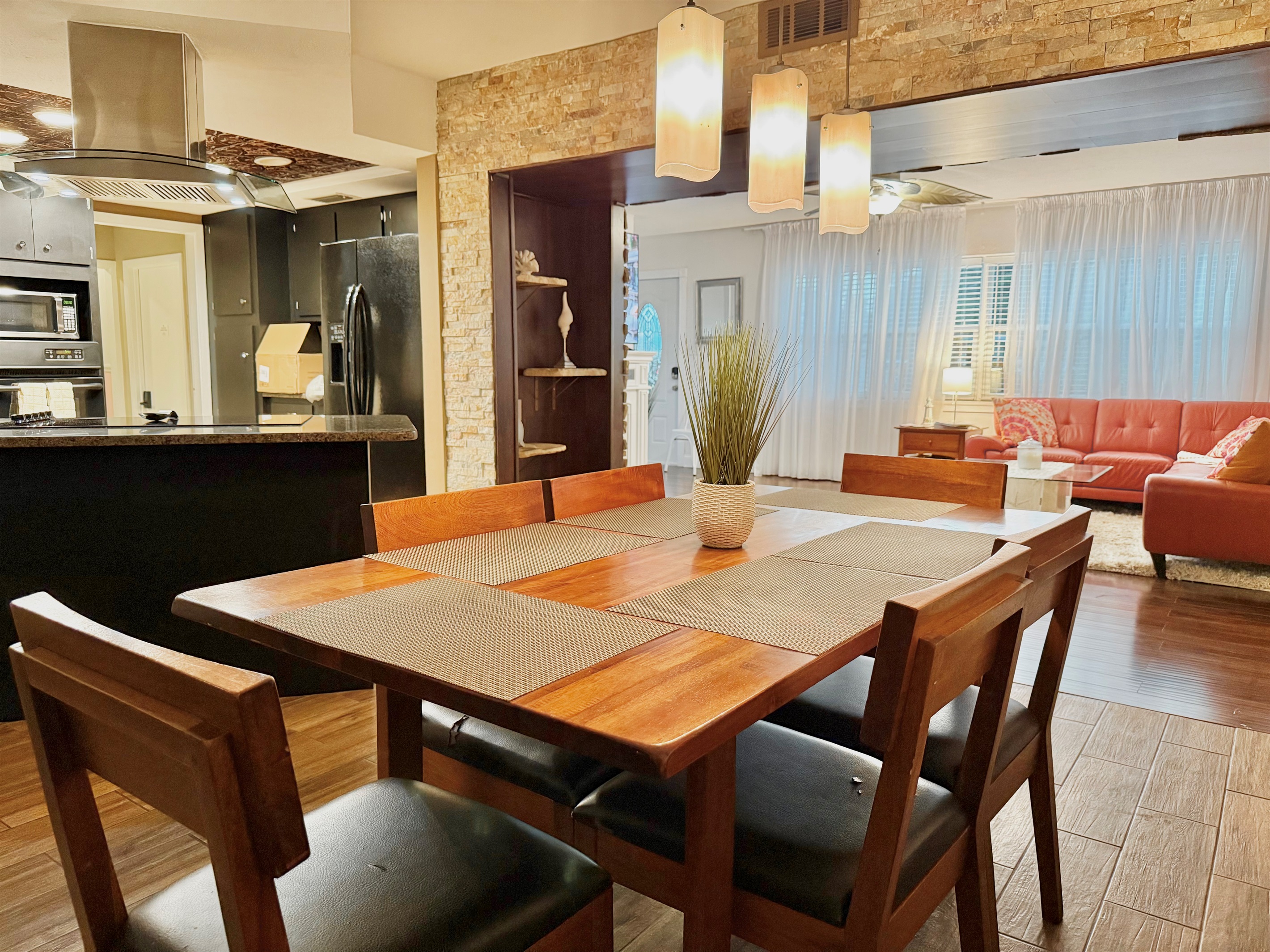 Seamlessly connected to the kitchen and living room, this thoughtfully designed dining area is perfect for shared meals, conversations, and quality time.
